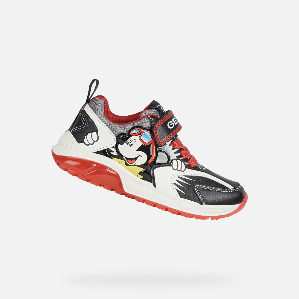 Geox Erkek Çocuk Spor Ayakkabı Siyah/Kırmızı - Spaziale - FRS-961407